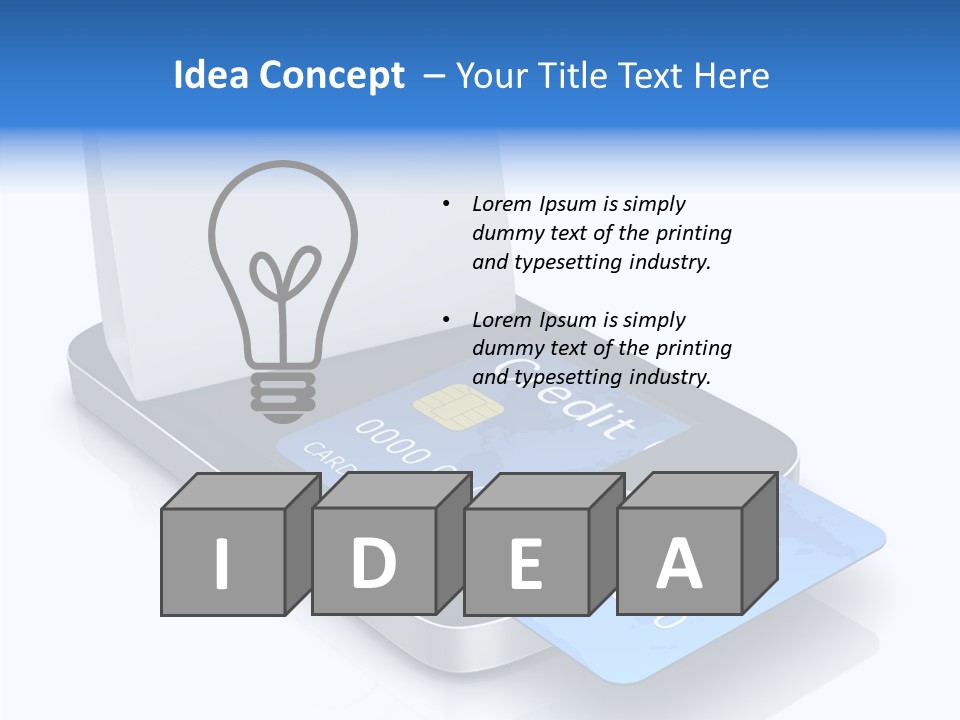 World Transaction White PowerPoint Template