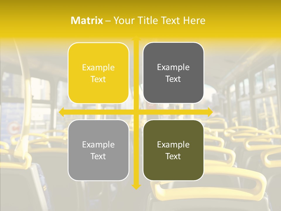 Dobule Decker Bus Depart Exit PowerPoint Template