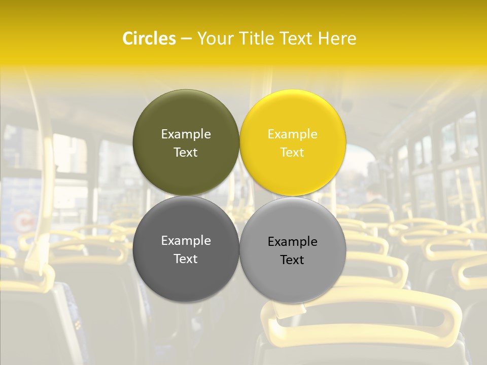 Dobule Decker Bus Depart Exit PowerPoint Template