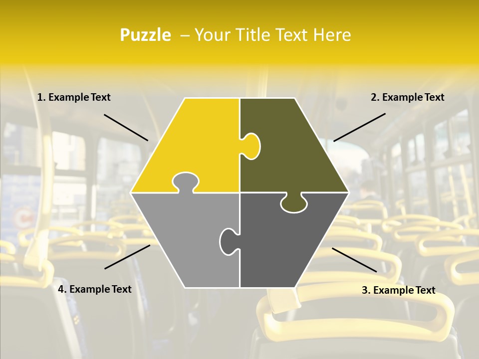 Dobule Decker Bus Depart Exit PowerPoint Template