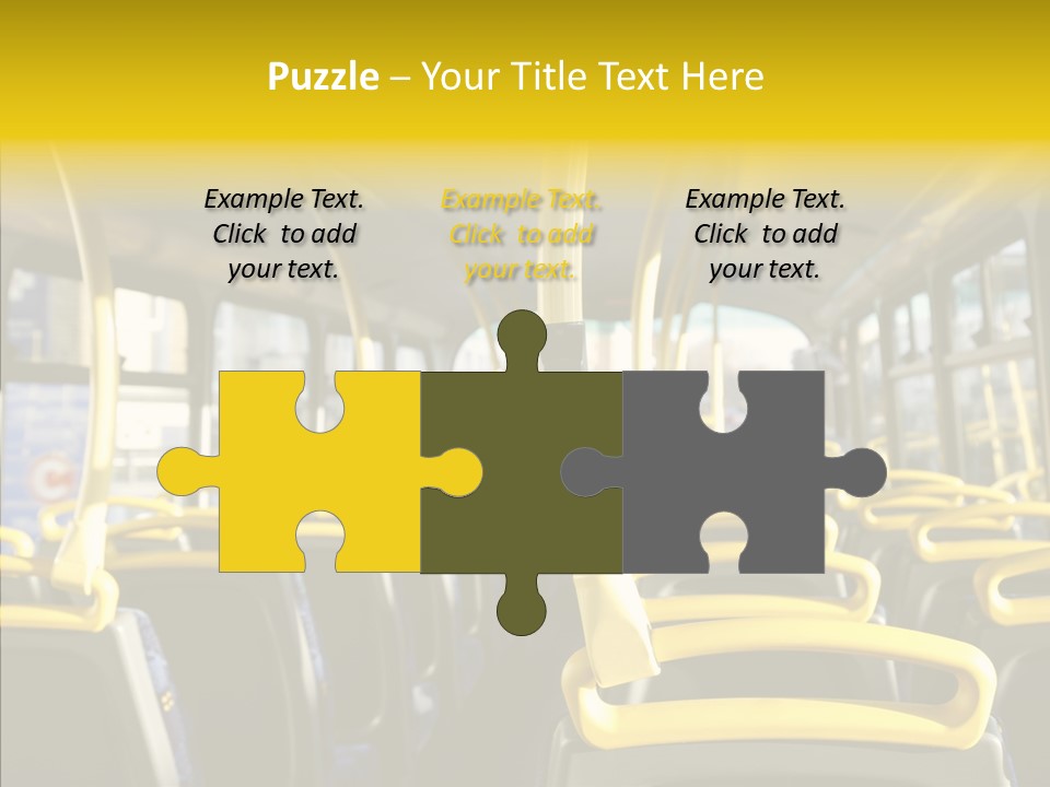 Dobule Decker Bus Depart Exit PowerPoint Template