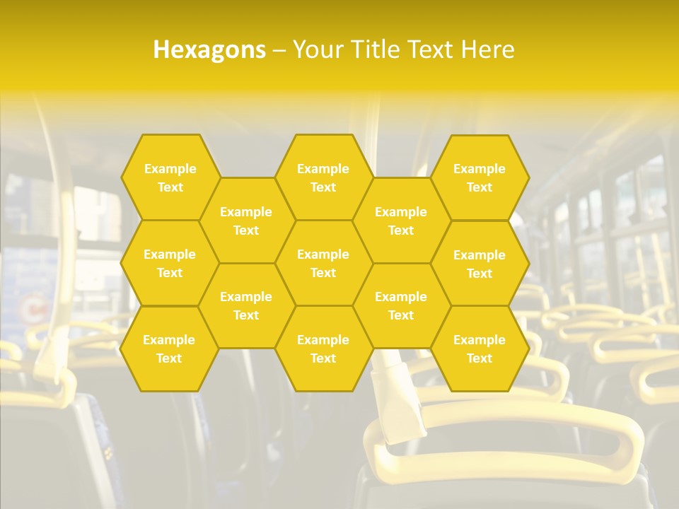 Dobule Decker Bus Depart Exit PowerPoint Template