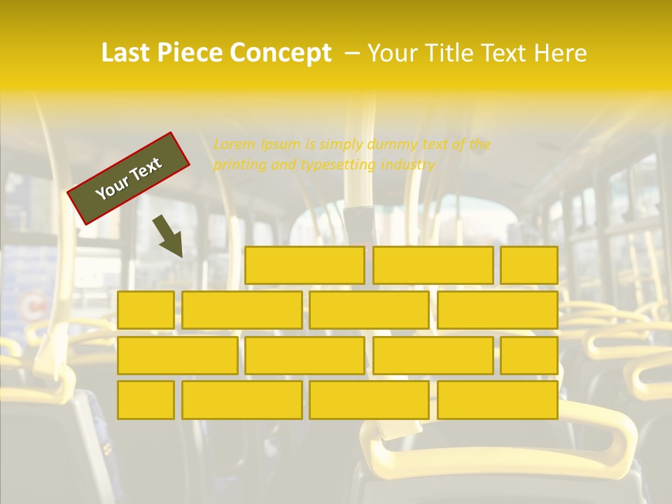 Dobule Decker Bus Depart Exit PowerPoint Template