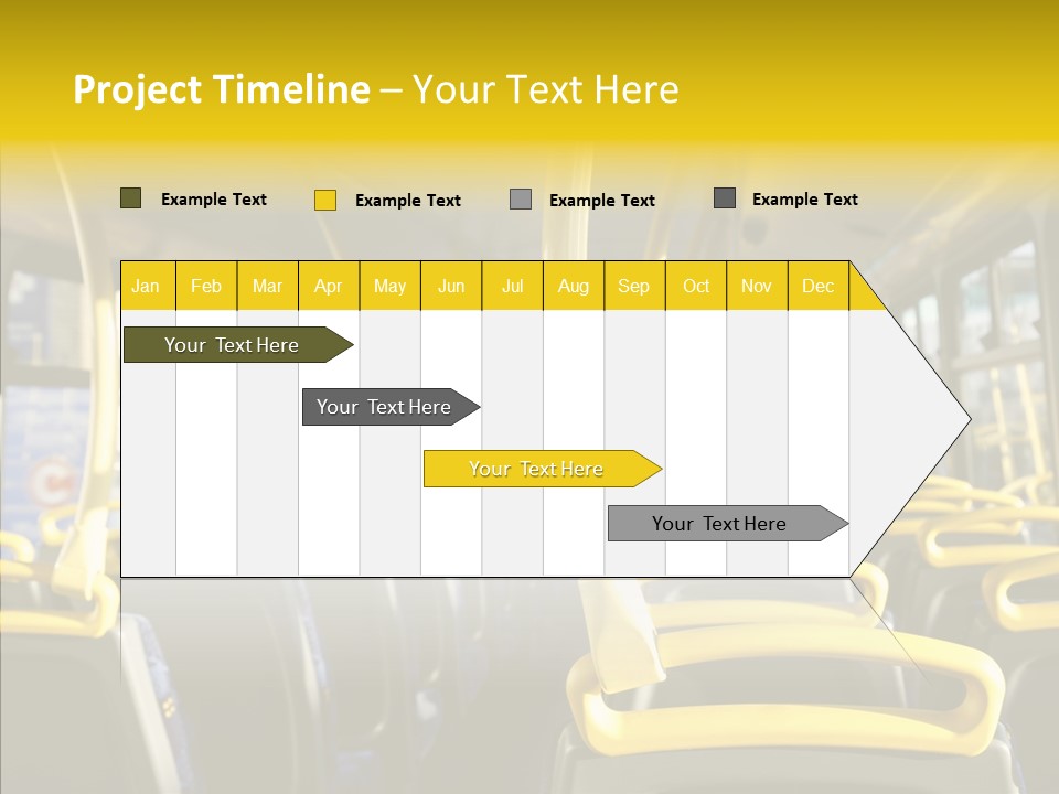Dobule Decker Bus Depart Exit PowerPoint Template