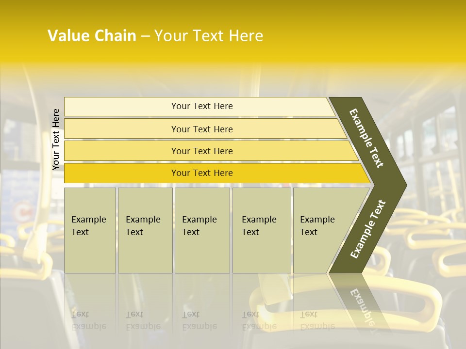 Dobule Decker Bus Depart Exit PowerPoint Template