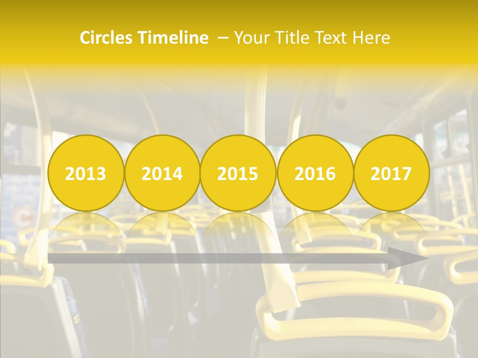 Dobule Decker Bus Depart Exit PowerPoint Template