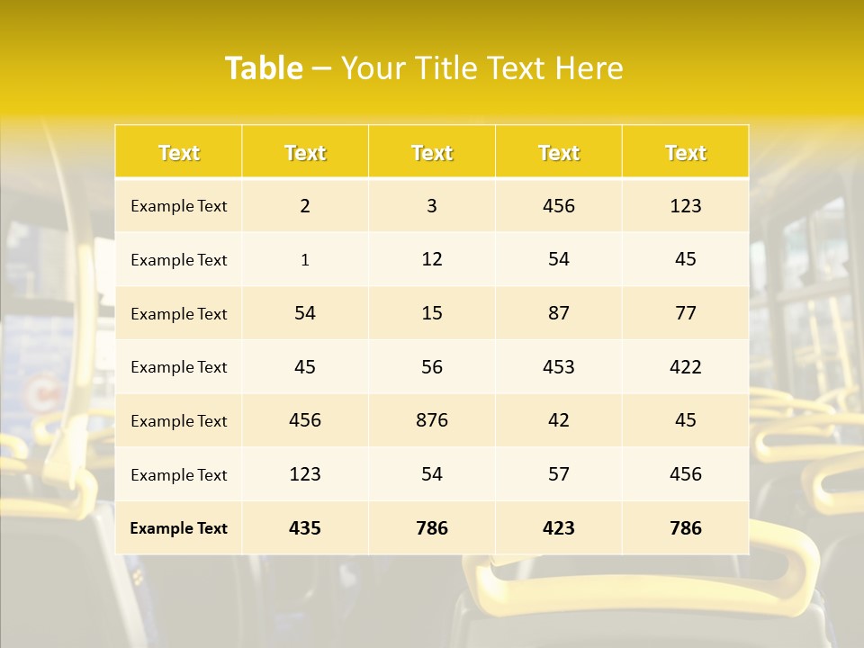 Dobule Decker Bus Depart Exit PowerPoint Template