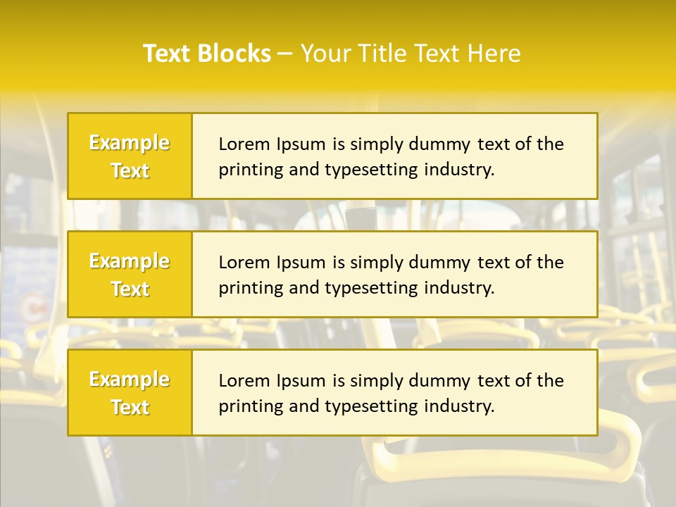 Dobule Decker Bus Depart Exit PowerPoint Template