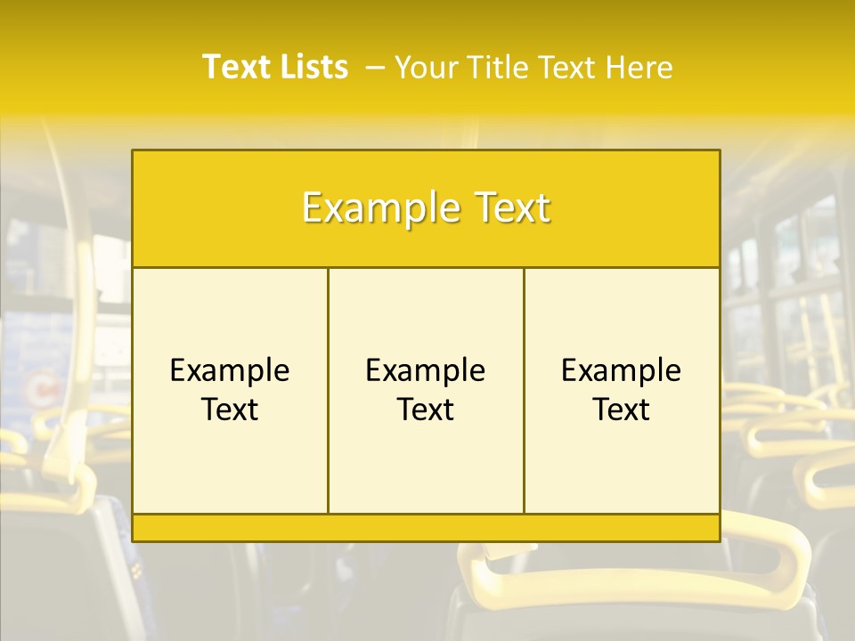 Dobule Decker Bus Depart Exit PowerPoint Template