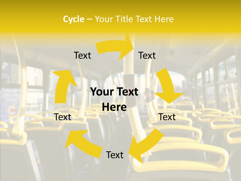 Dobule Decker Bus Depart Exit PowerPoint Template