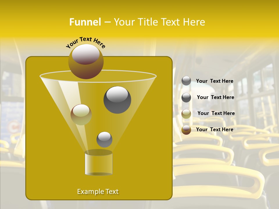 Dobule Decker Bus Depart Exit PowerPoint Template