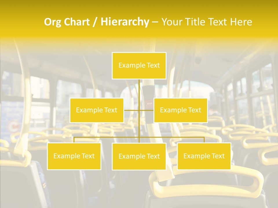Dobule Decker Bus Depart Exit PowerPoint Template