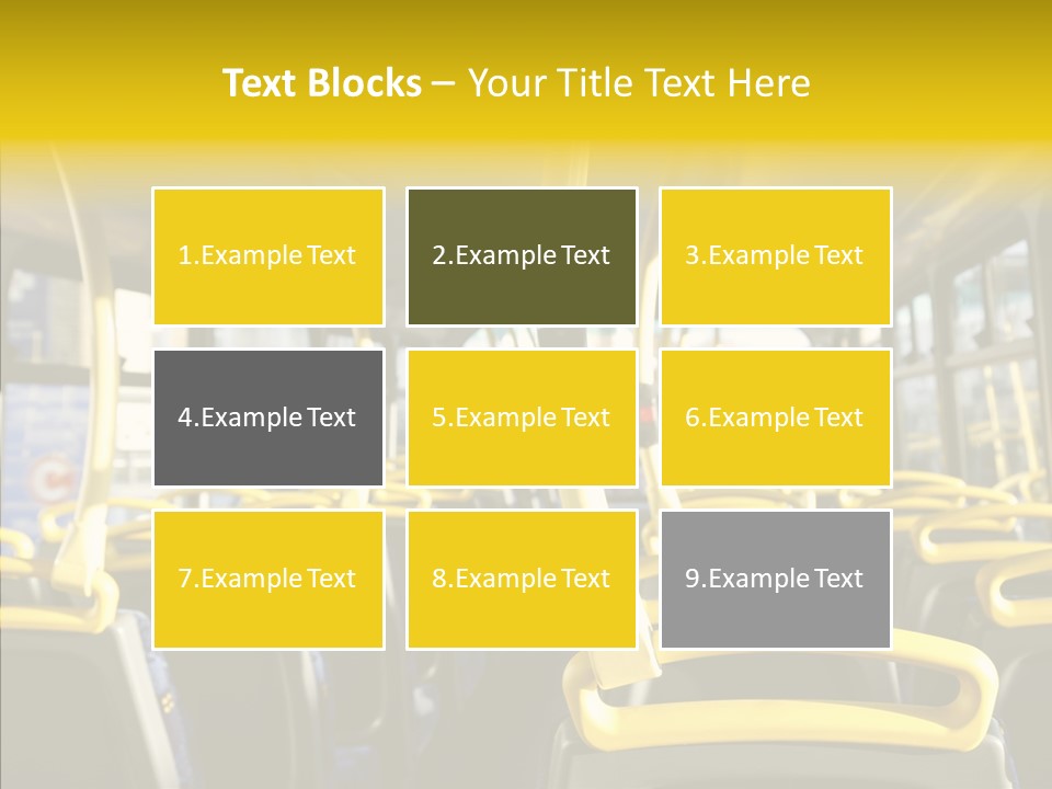 Dobule Decker Bus Depart Exit PowerPoint Template