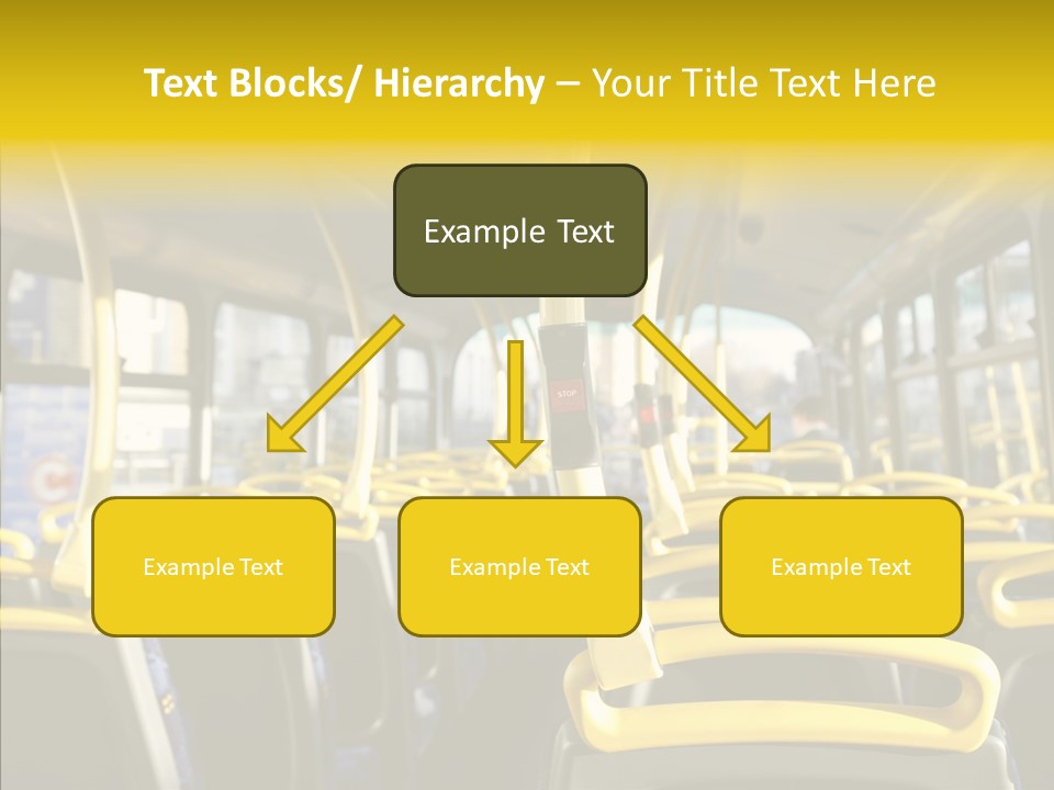 Dobule Decker Bus Depart Exit PowerPoint Template