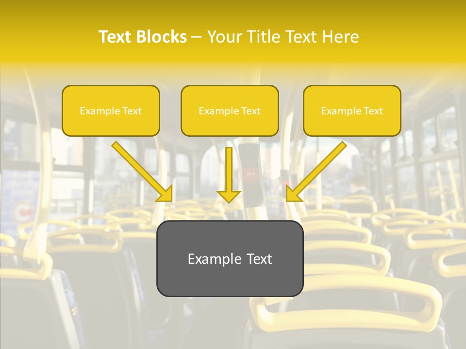 Dobule Decker Bus Depart Exit PowerPoint Template