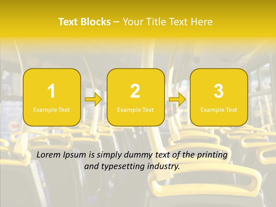 Dobule Decker Bus Depart Exit PowerPoint Template