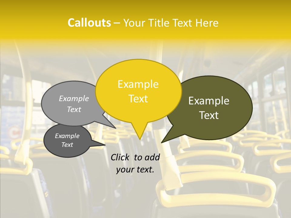 Dobule Decker Bus Depart Exit PowerPoint Template