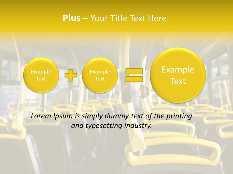 Dobule Decker Bus Depart Exit PowerPoint Template