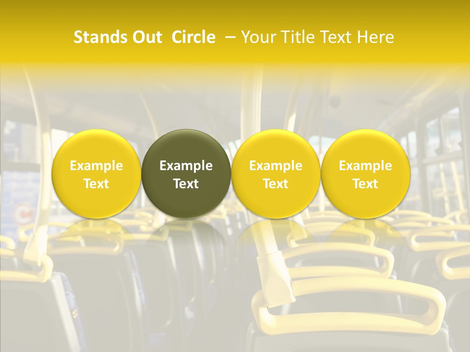 Dobule Decker Bus Depart Exit PowerPoint Template