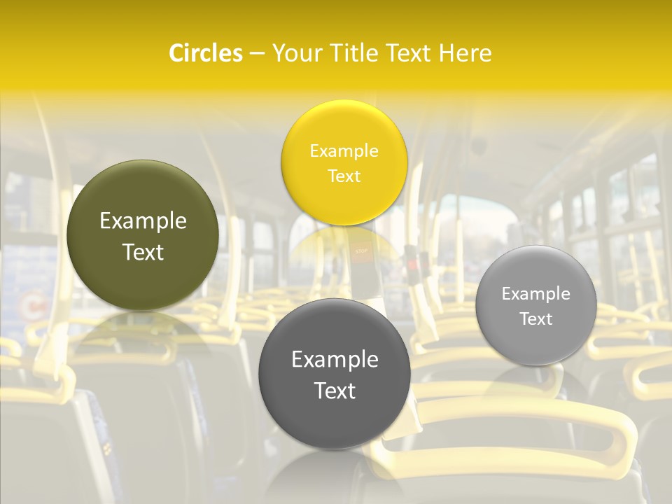 Dobule Decker Bus Depart Exit PowerPoint Template