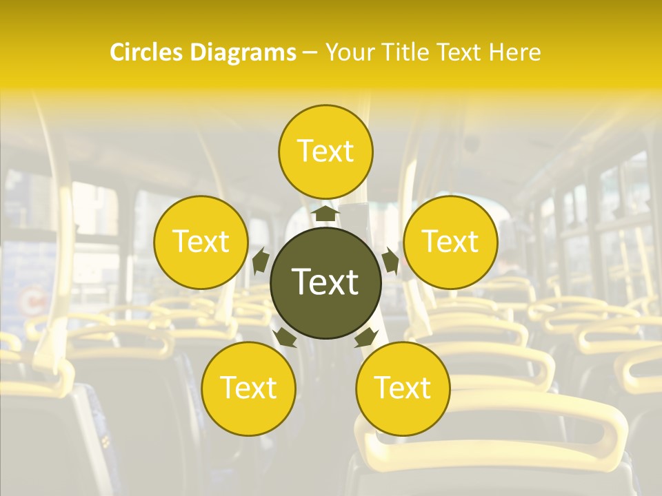 Dobule Decker Bus Depart Exit PowerPoint Template