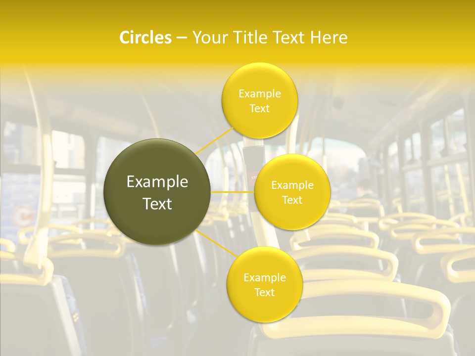 Dobule Decker Bus Depart Exit PowerPoint Template