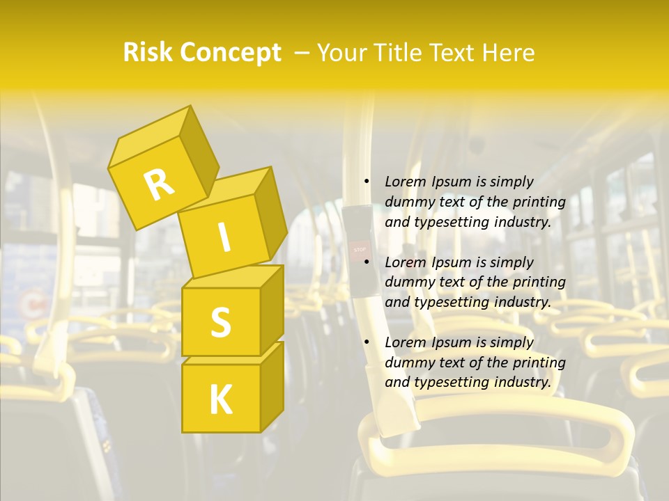 Dobule Decker Bus Depart Exit PowerPoint Template
