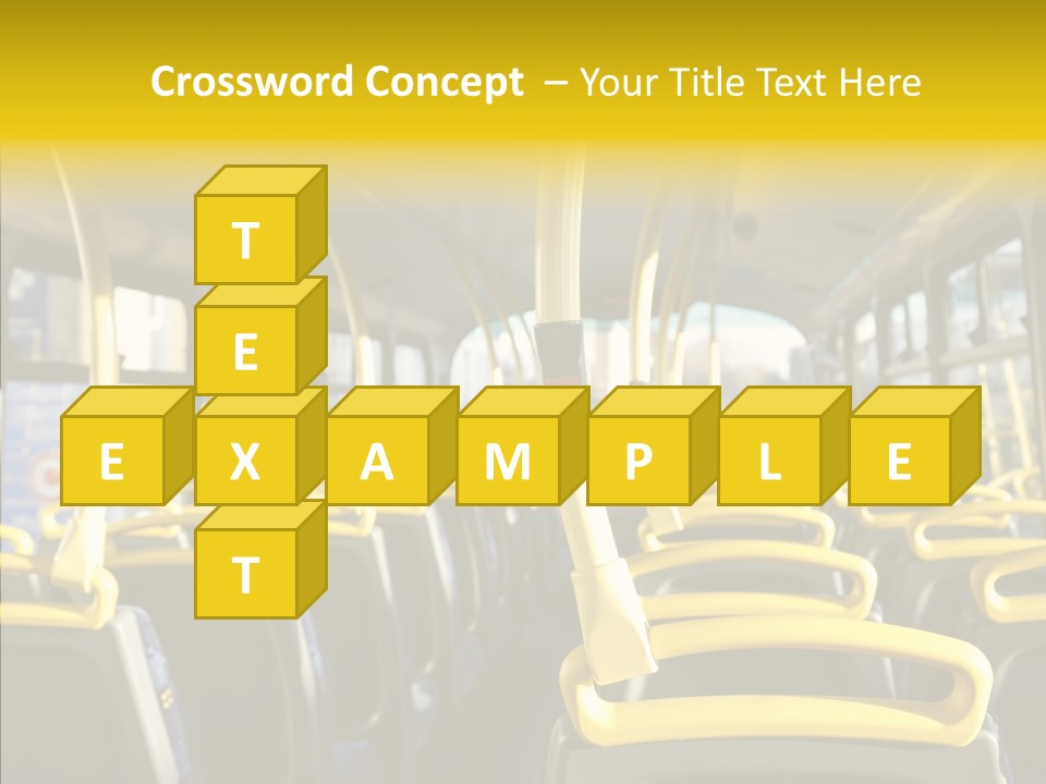 Dobule Decker Bus Depart Exit PowerPoint Template