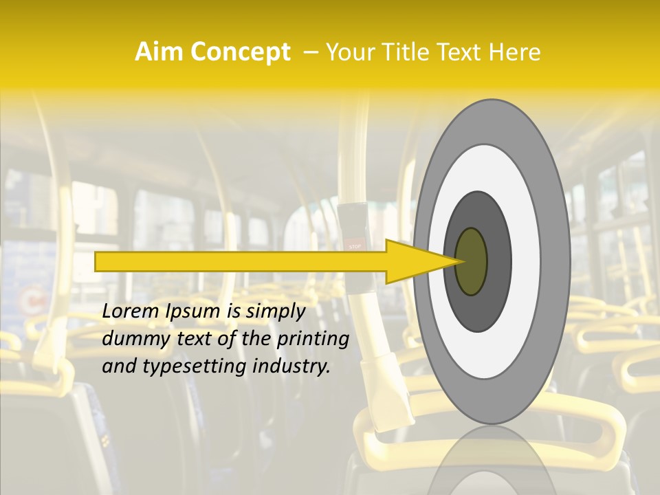 Dobule Decker Bus Depart Exit PowerPoint Template
