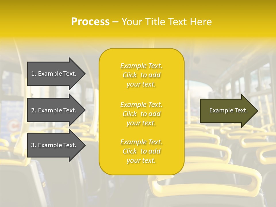 Dobule Decker Bus Depart Exit PowerPoint Template