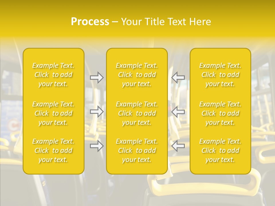 Dobule Decker Bus Depart Exit PowerPoint Template