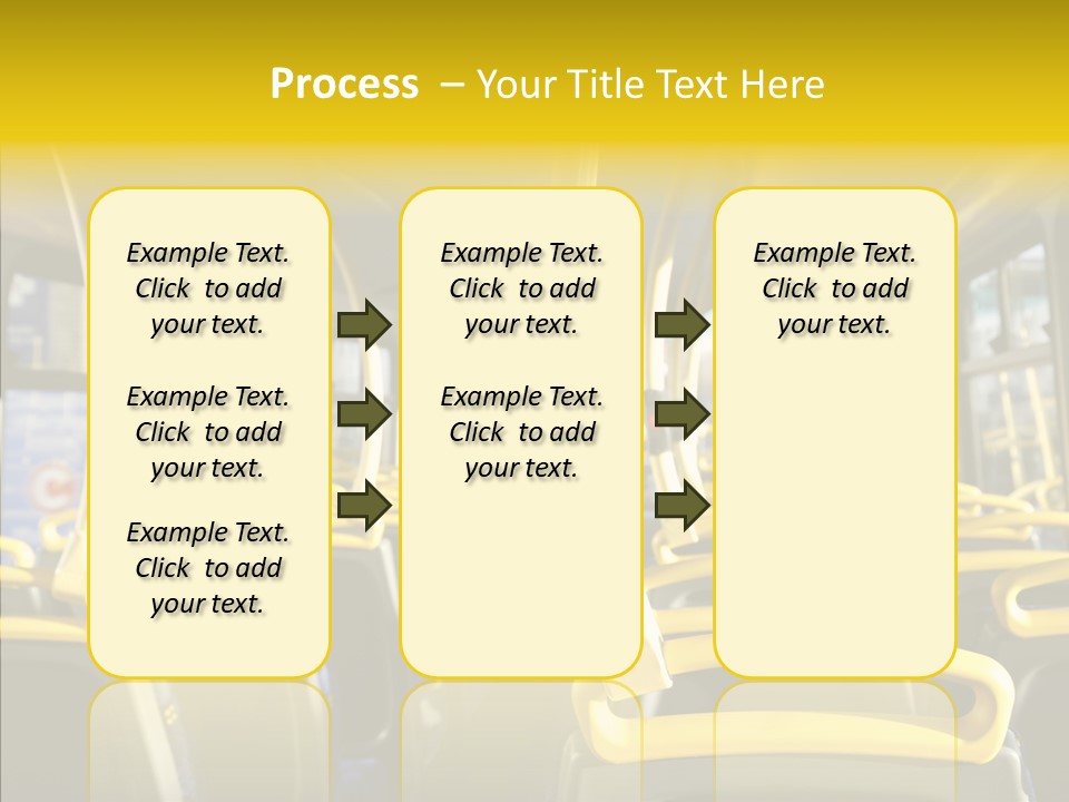 Dobule Decker Bus Depart Exit PowerPoint Template
