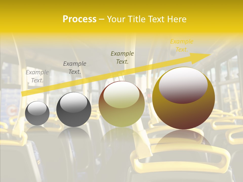 Dobule Decker Bus Depart Exit PowerPoint Template