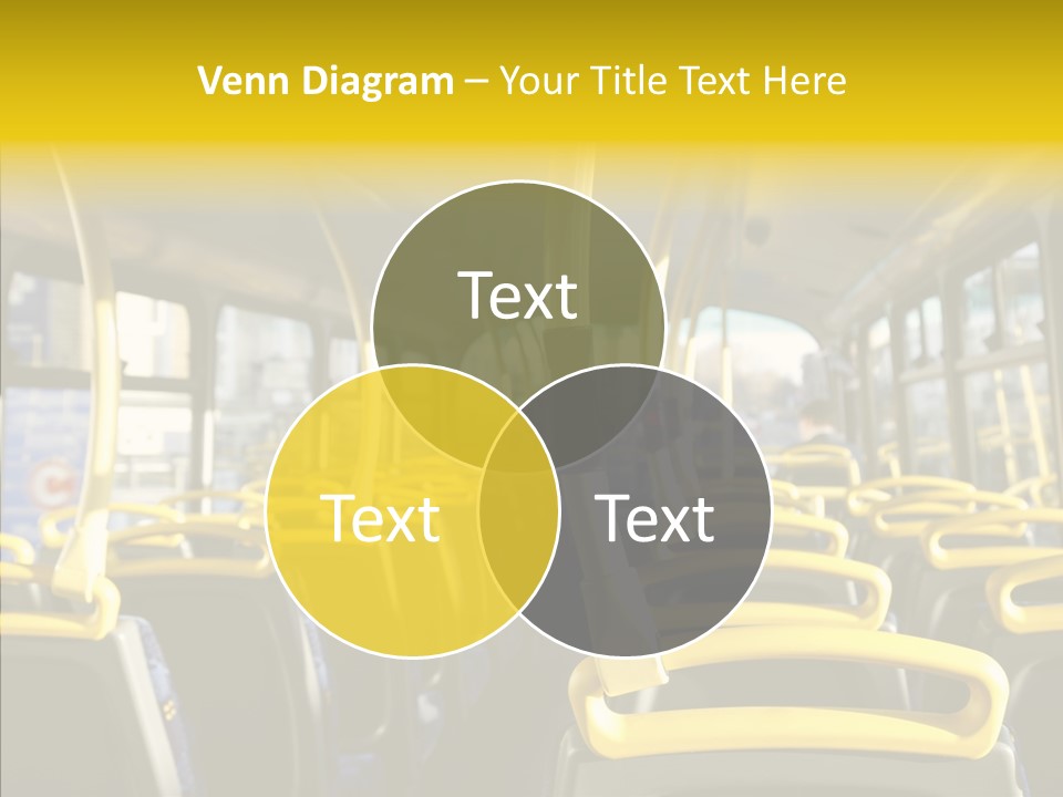 Dobule Decker Bus Depart Exit PowerPoint Template