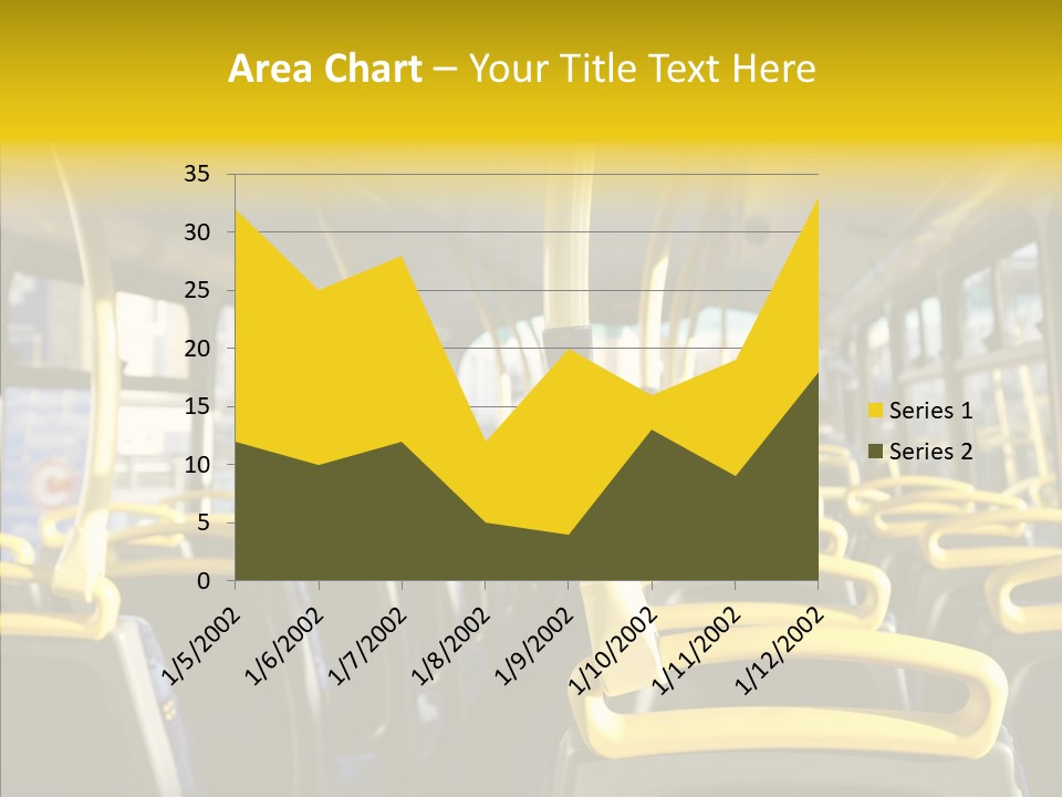 Dobule Decker Bus Depart Exit PowerPoint Template