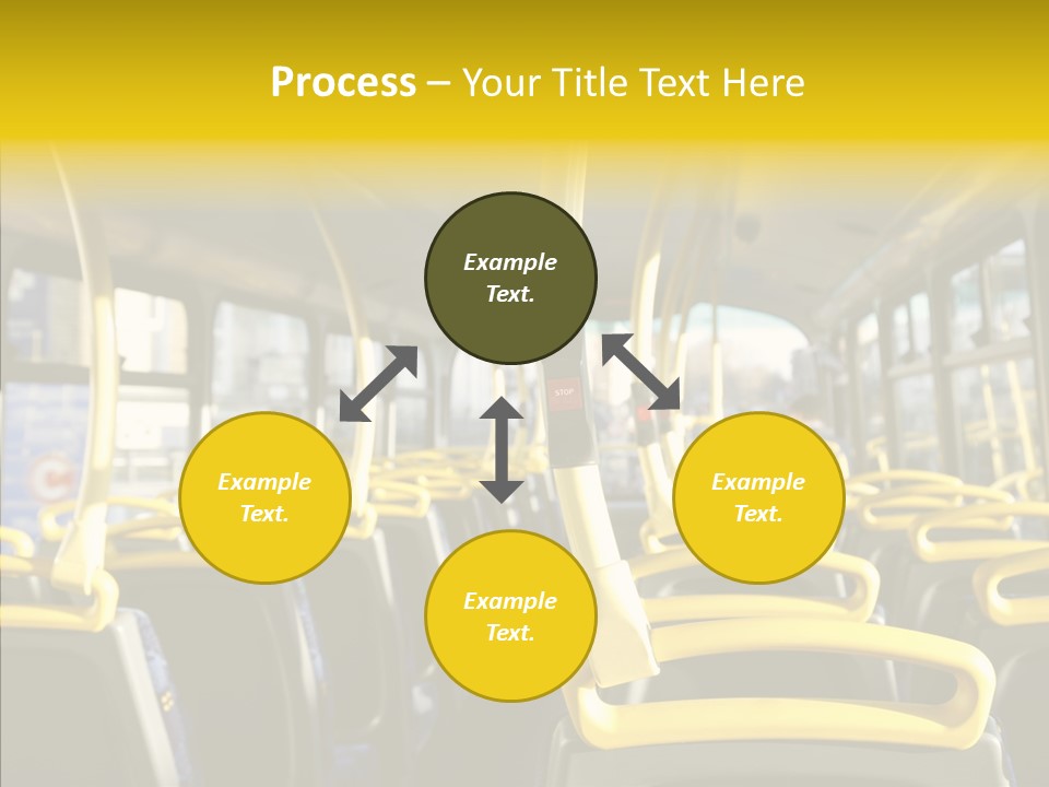 Dobule Decker Bus Depart Exit PowerPoint Template