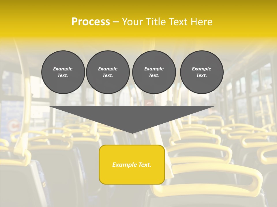 Dobule Decker Bus Depart Exit PowerPoint Template