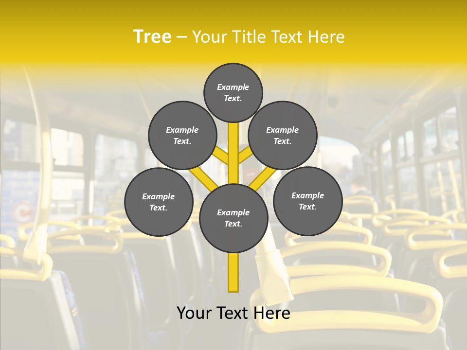 Dobule Decker Bus Depart Exit PowerPoint Template