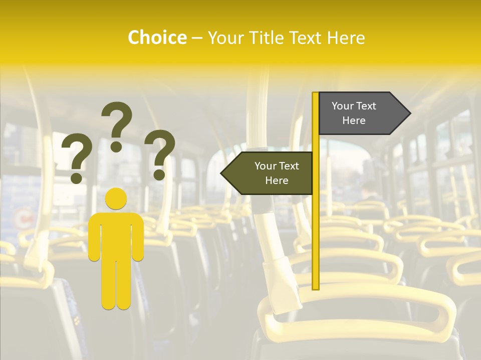 Dobule Decker Bus Depart Exit PowerPoint Template