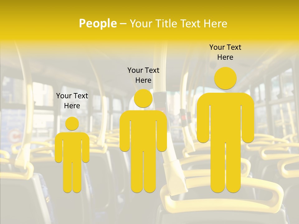Dobule Decker Bus Depart Exit PowerPoint Template