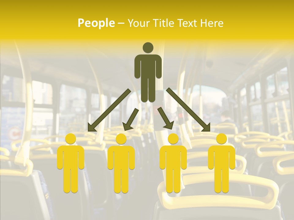 Dobule Decker Bus Depart Exit PowerPoint Template