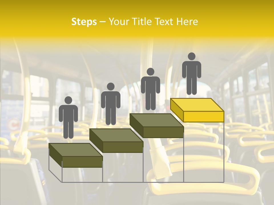 Dobule Decker Bus Depart Exit PowerPoint Template