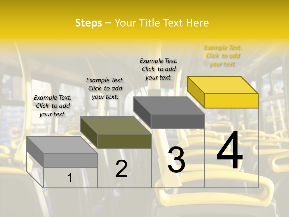 Dobule Decker Bus Depart Exit PowerPoint Template