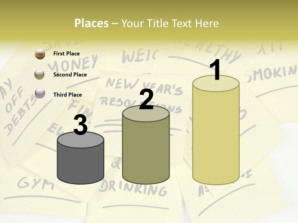 Binder They Note Message Aspirations PowerPoint Template