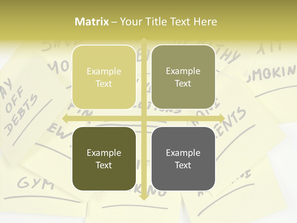 Binder They Note Message Aspirations PowerPoint Template