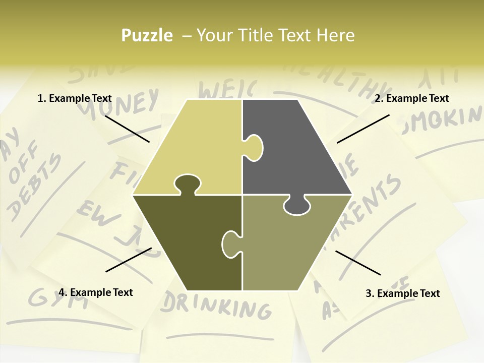 Binder They Note Message Aspirations PowerPoint Template