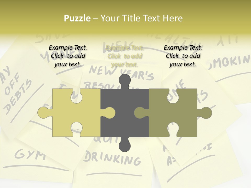 Binder They Note Message Aspirations PowerPoint Template