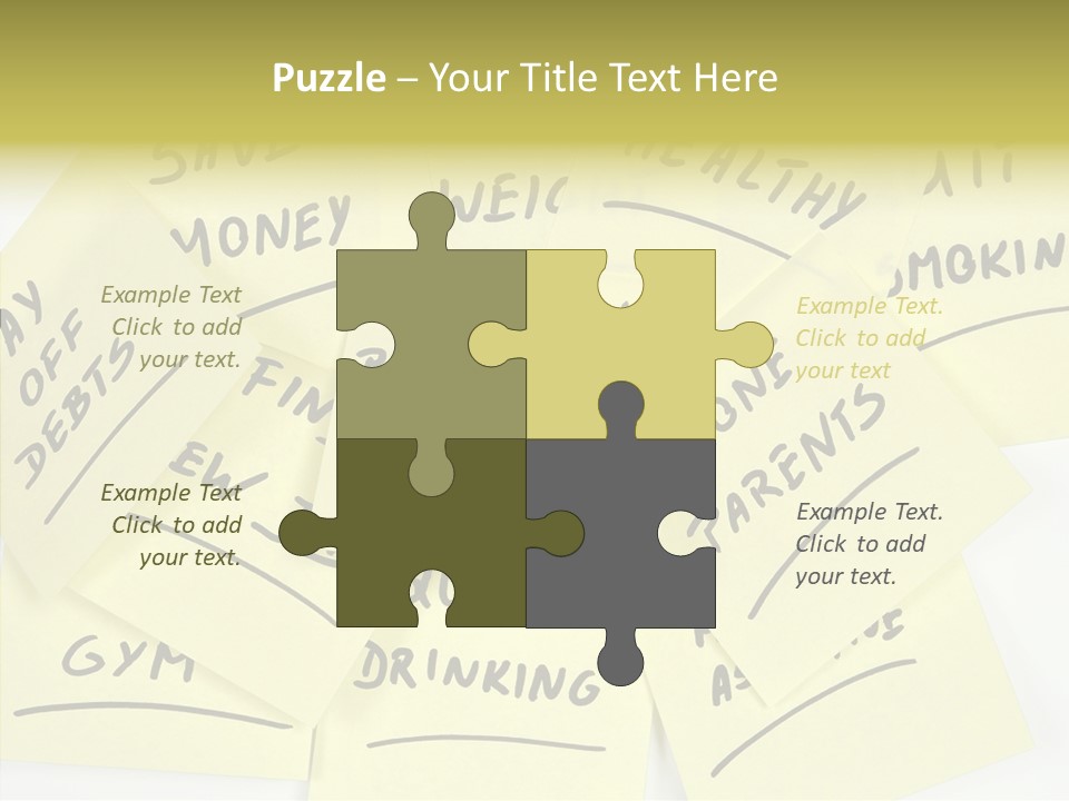 Binder They Note Message Aspirations PowerPoint Template