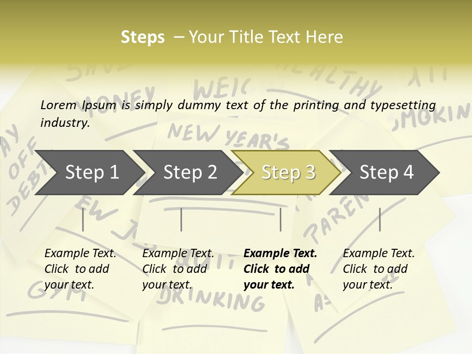 Binder They Note Message Aspirations PowerPoint Template