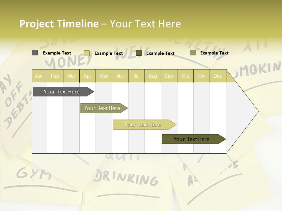 Binder They Note Message Aspirations PowerPoint Template